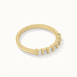 Baguette & Round Stackable Band