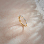 Kite Stacker Diamond Band, 14K Solid Gold, 1/3 ct Lab Grown Diamond-1