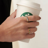Leafy Stackable Band, 10K Solid Gold-2
