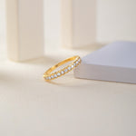 Classic Scallop Diamond Band, 14K Solid Gold, 3/8 ct Lab Grown Diamond-5