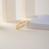 Classic Scallop Diamond Band, 14K Solid Gold, 3/8 ct Lab Grown Diamond-5