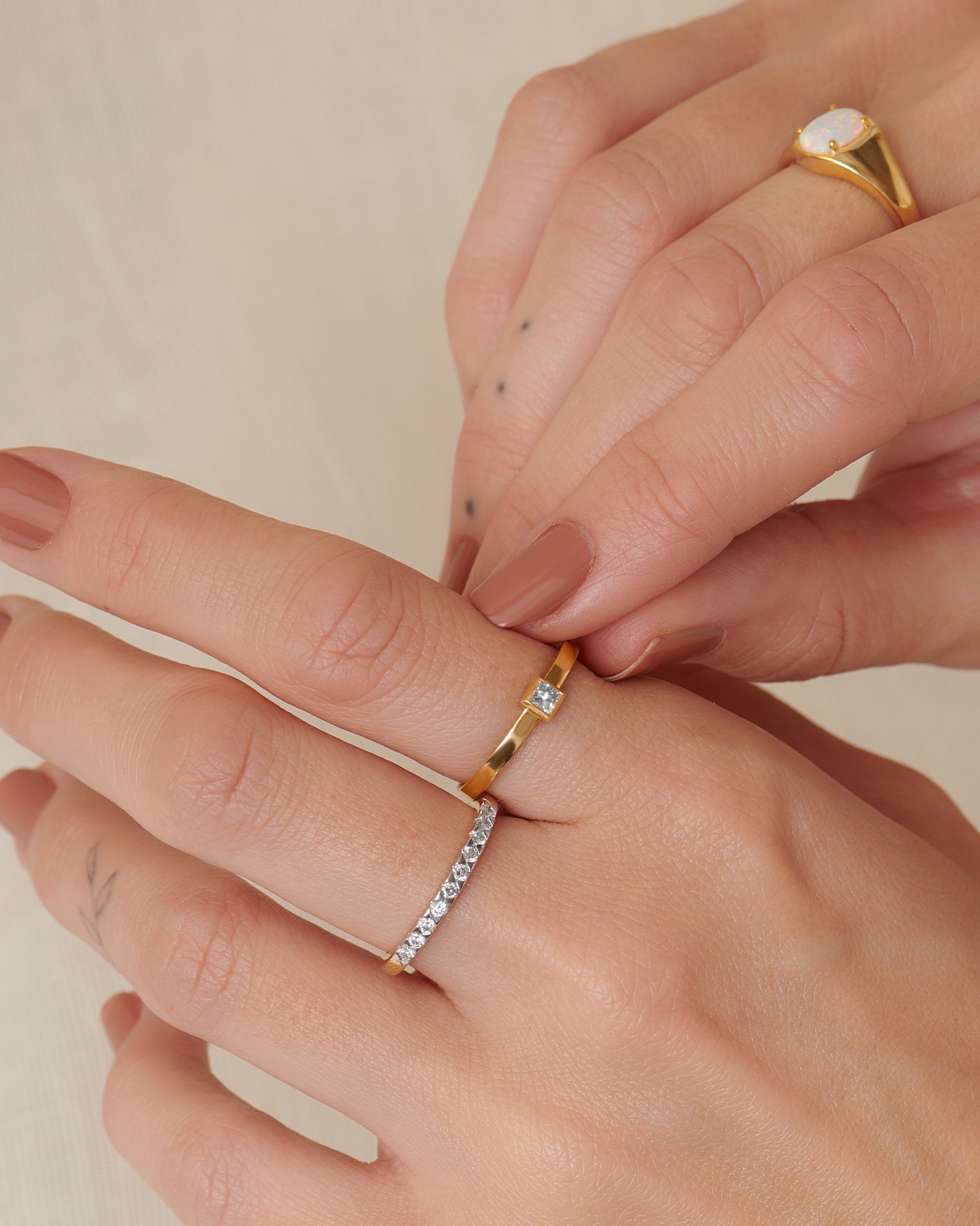 Sleek Eternity Band, 14K Gold Vermeil, 1/4 ct Lab Grown Diamond-2