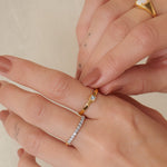 Sleek Eternity Band, 14K Solid Gold, 1/4 ct Lab Grown Diamond-2