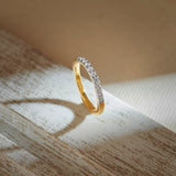 Sleek Eternity Band, 14K Gold Vermeil, 1/4 ct Lab Grown Diamond-5