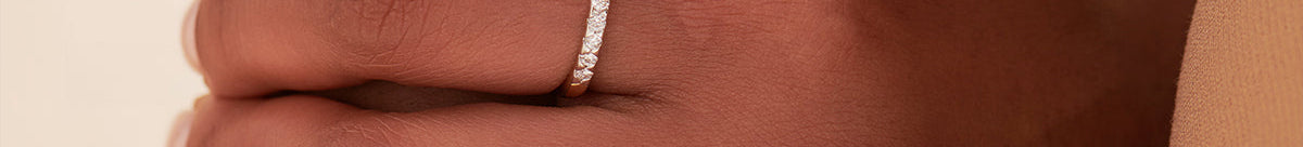 Sleek Eternity Band, 14K Gold Vermeil, 1/4 ct Lab Grown Diamond-1