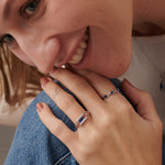 Stackable Paperclip Band, 14K Solid Gold-4
