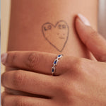 Stackable Paperclip Band, 14K Solid Gold-2