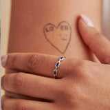 Stackable Paperclip Band, 14K Solid Gold-2