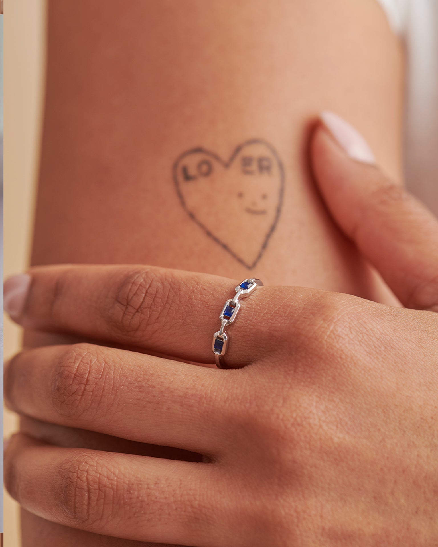Stackable Paperclip Band, 14K Solid Gold-2