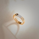 Bubbles Stackable Band, 14K Solid Gold, 1/5 ct Lab Grown Diamond-1