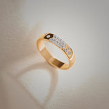 Bubbles Stackable Band, 14K Solid Gold, 1/5 ct Lab Grown Diamond-5