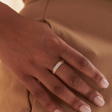 Fine Chevron Diamond Band, 14K Solid Gold, 1/4 ct Lab Grown Diamond-3