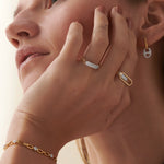 Fine Chevron Diamond Band, 14K Solid Gold, 1/4 ct Lab Grown Diamond-5