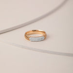 Fine Chevron Diamond Band, 14K Solid Gold, 1/4 ct Lab Grown Diamond-6