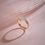 Fine Chevron Diamond Band, 14K Solid Gold, 1/4 ct Lab Grown Diamond-9
