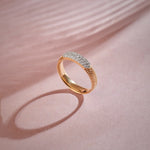 Fine Chevron Diamond Band, 14K Solid Gold, 1/4 ct Lab Grown Diamond-2