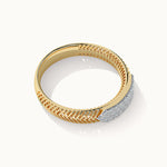 Fine Chevron Diamond Band, 14K Solid Gold, 1/4 ct Lab Grown Diamond-8