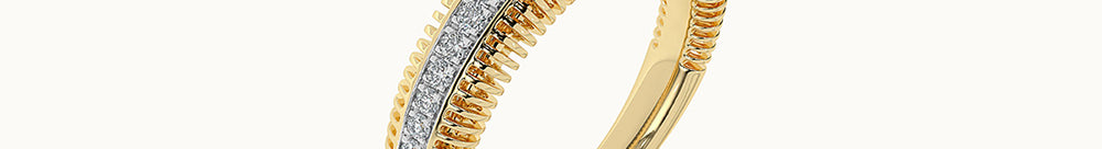 Fine Diamond Band, 14K Solid Gold, 1/4 ct Lab Grown Diamond-1