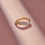 Curved Pave Diamond Band