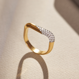 Duo Pave Diamond Band