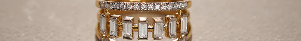 Wide Baguette Diamond Band