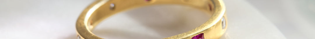 Station Gemstone & Diamond Band