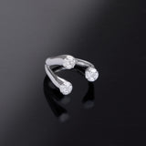 Contemporary Open Diamond Band