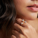 Contemporary Open Diamond Band