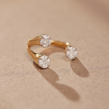 Contemporary Open Diamond Band, 14K Solid Gold, 1/2 ct Lab Grown Diamond-6