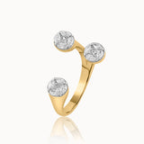 Contemporary Open Diamond Band, 14K Gold Vermeil, 1/2 ct Lab Grown Diamond-3