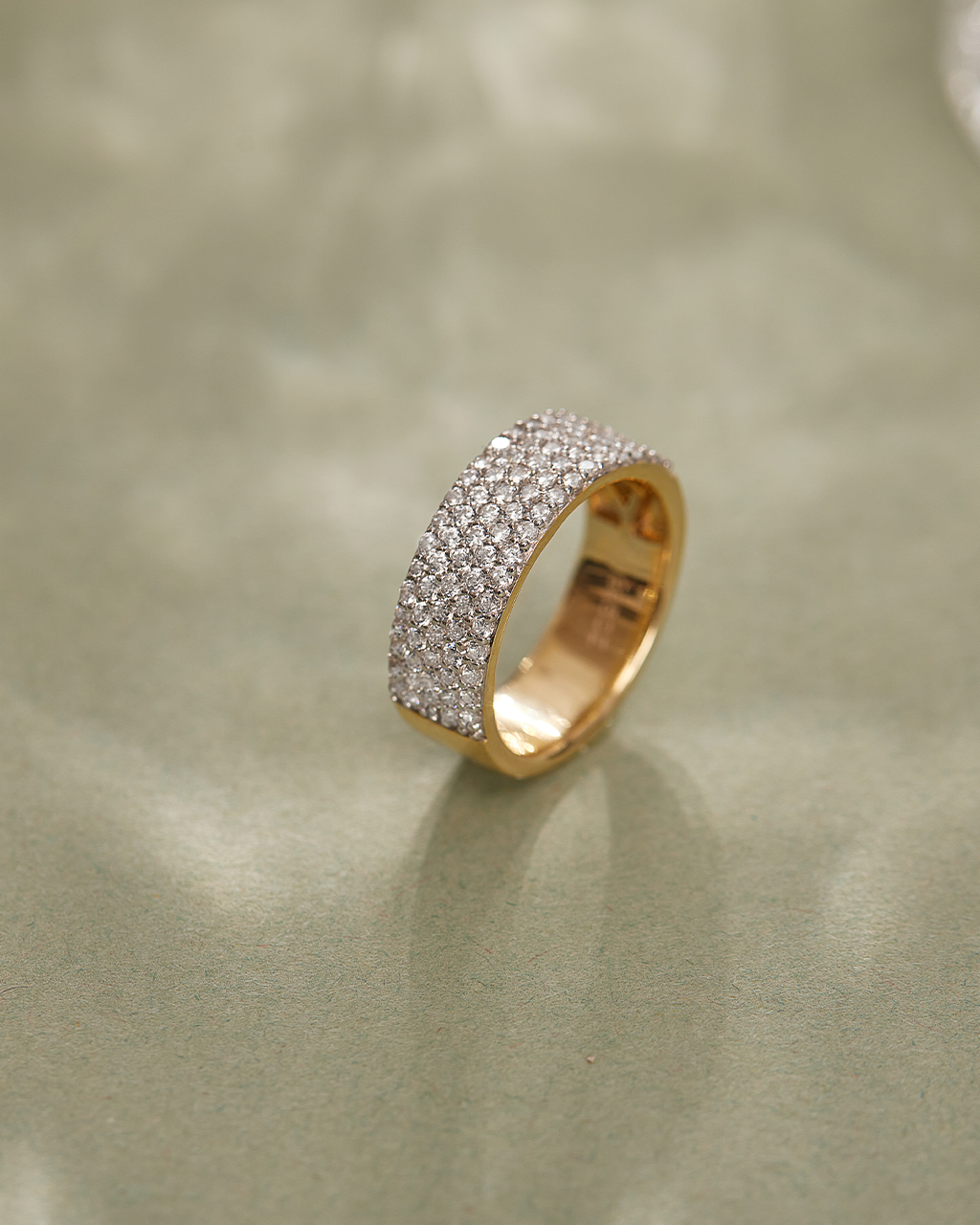 Bold Diamond Band, 14K Gold Vermeil, 1 ct Lab Grown Diamond-6