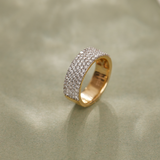 Bold Diamond Band, 14K Gold Vermeil, 1 ct Lab Grown Diamond-6