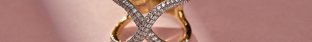 Interlocked Wide Diamond Band, 14K Gold Vermeil, 5/8 ct Lab Grown Diamond-1