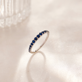 Created Blue Sapphire Stackable Band