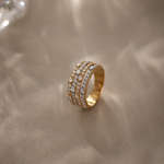 Multi-Station Diamond Band, 14K Solid Gold, 1 ct Lab Grown Diamond-1