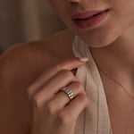 Station Baguette Diamond Band, 14K Solid Gold, 1/2 ct Lab Grown Diamond-2