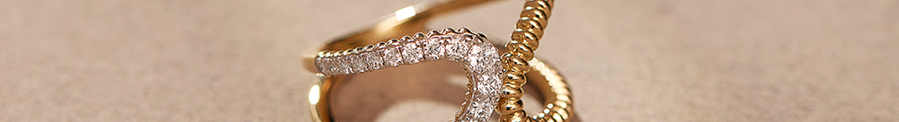 Bold Textured Diamond Band, 14K Gold Vermeil, 3/8 ct Lab Grown Diamond-1