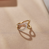 Bold Textured Diamond Band, 14K Solid Gold, 3/8 ct Lab Grown Diamond-1