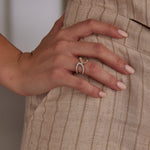 Bold Textured Diamond Band, 14K Solid Gold, 3/8 ct Lab Grown Diamond-4