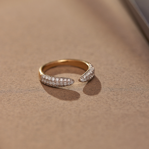 Pave Diamond Open Band