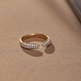 Pave Diamond Open Band