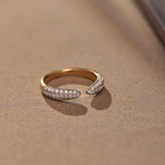Pave Diamond Open Band, 14K Solid Gold, 1/2 ct Lab Grown Diamond-6