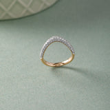 Pave Diamond Chevron Band