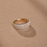 Marquise Diamond Eternity Band, 14K Solid Gold, 1 ct Lab Grown Diamond-1