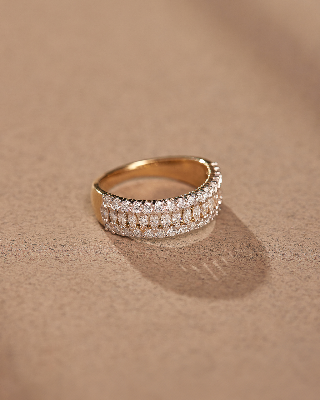 Marquise Diamond Eternity Band, 14K Gold Vermeil, 1 ct Lab Grown Diamond-6