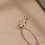 Paperclip Baguette Diamond Band, 14K Gold Vermeil, 3/8 ct Lab Grown Diamond-1