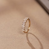 Multi Shape Diamond Band, 14K Solid Gold, 1 1/5 ct Lab Grown Diamond-1