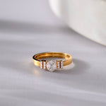 Radiant Diamond Band, 14K Gold Vermeil, 1/4 ct Lab Grown Diamond-5