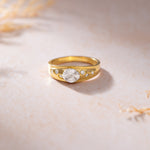Starlight Diamond Ring, 14K Gold Vermeil, 3/8 ct Lab Grown Diamond-5