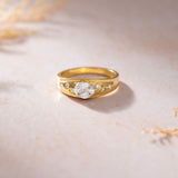 Starlight Diamond Ring, 14K Gold Vermeil, 3/8 ct Lab Grown Diamond-5